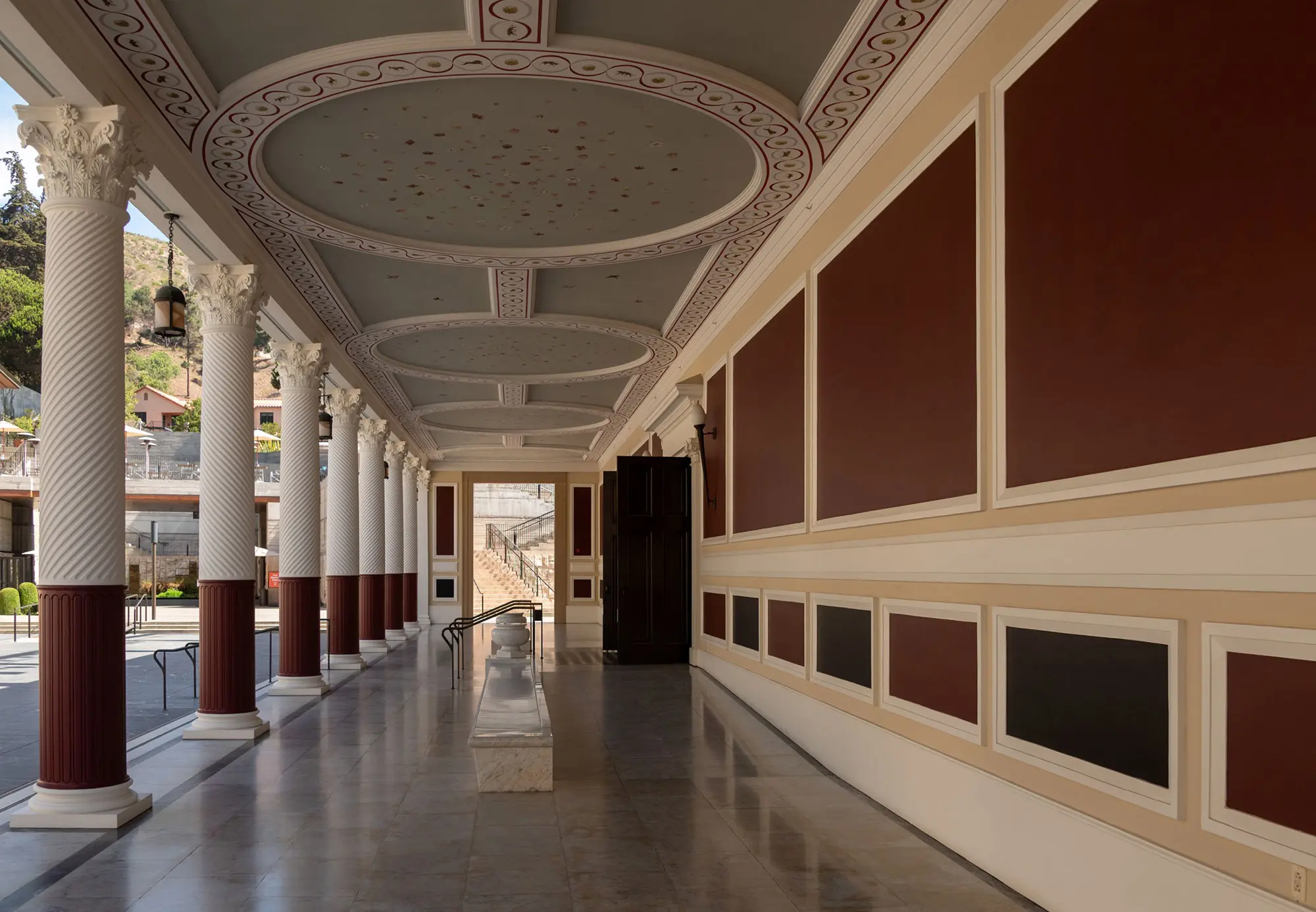 Getty Villa Outer Hallway