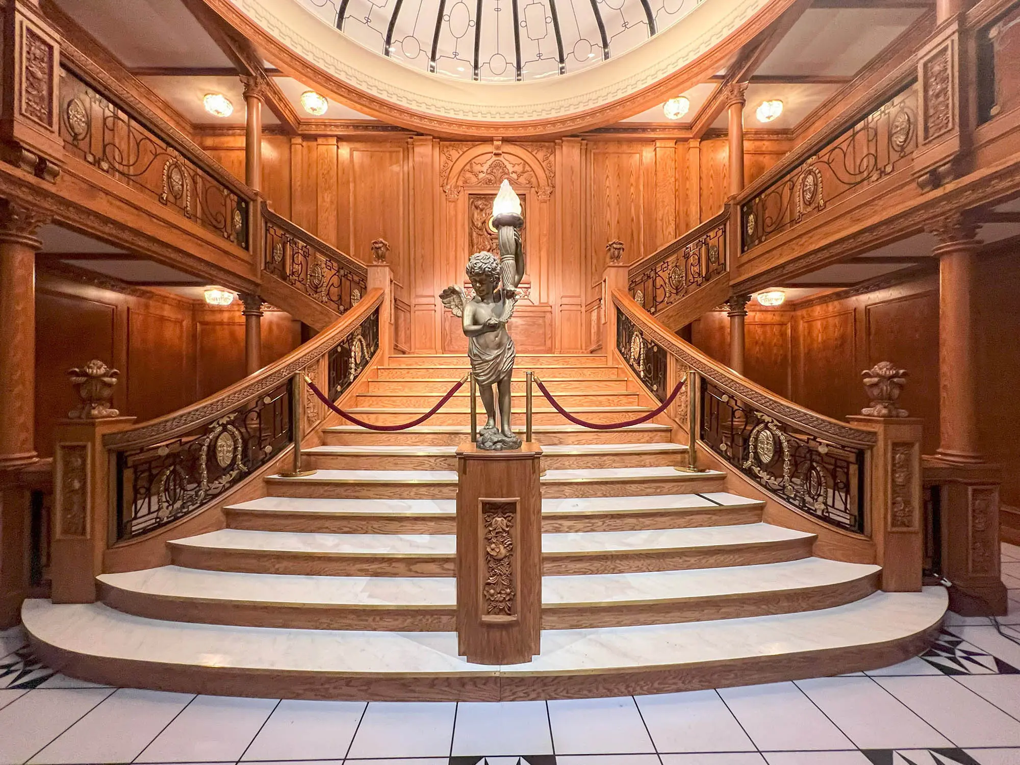 Toronto Titanic Artifact Exhibition Great Staircase